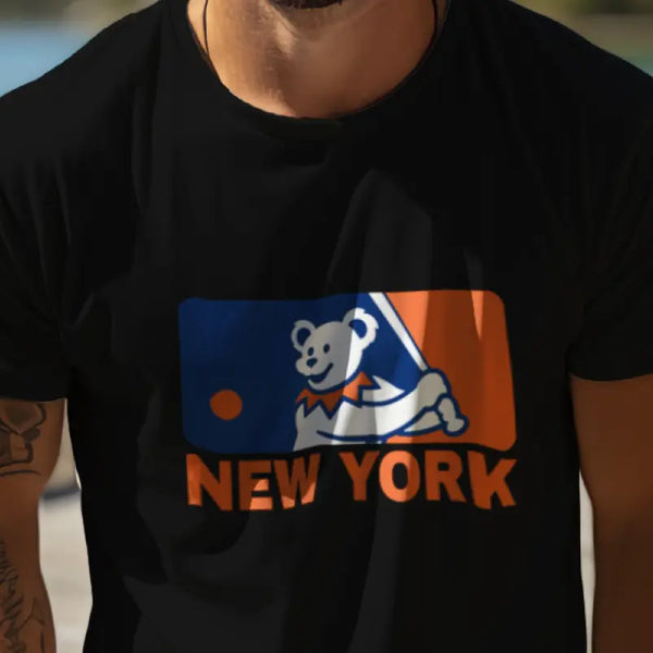 Grateful Dead - New York Mets MLB Logo T-Shirt - StealieShop